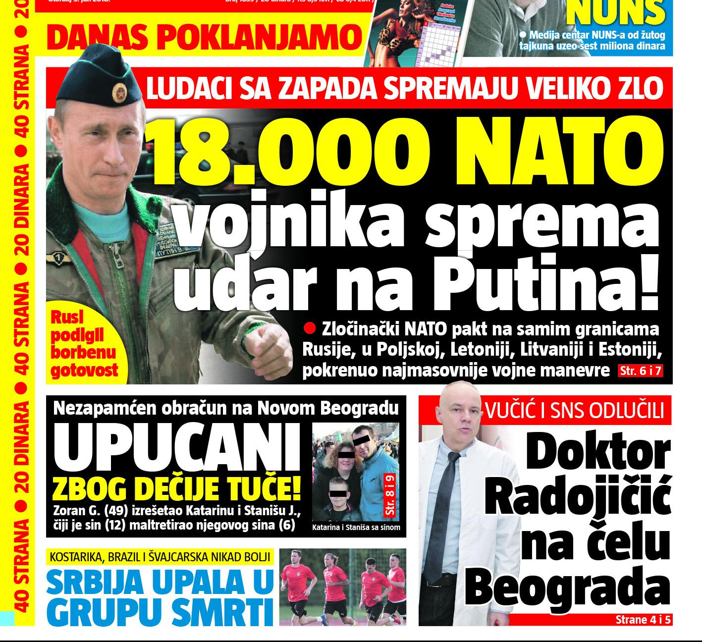 SAMO U INFORMERU! VUČIĆ DANAS SA PUTINOM: 'Nikad u NATO', pa stiže S-300!